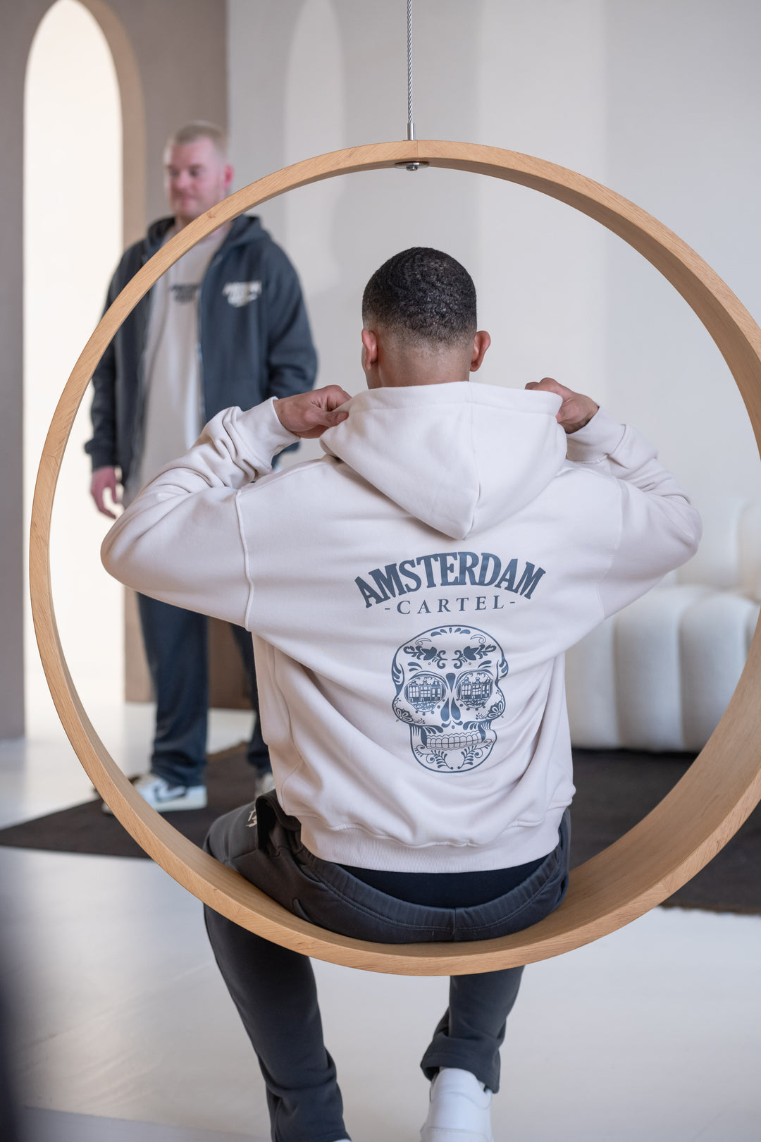 Cream Hoodie x Skull